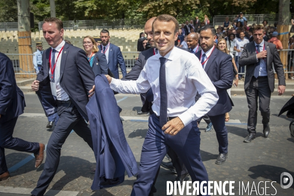 Emmanuel Macron préside le 14 juillet 2018