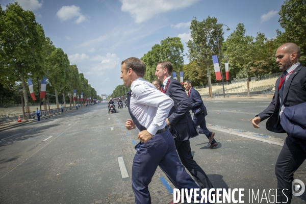 Emmanuel Macron préside le 14 juillet 2018