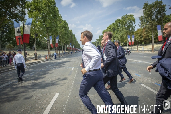 Emmanuel Macron préside le 14 juillet 2018