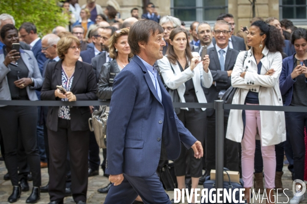 Passation de pouvoir Hulot - De Rugy au ministère de l Ecologie