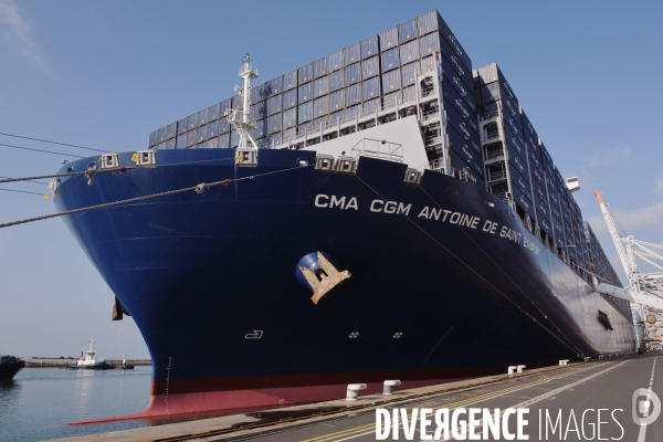 Inauguration du CMA CGM Antoine de Saint Exupéry