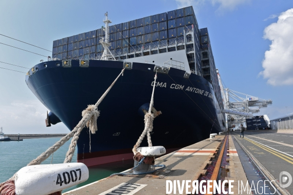 Inauguration du CMA CGM Antoine de Saint Exupéry