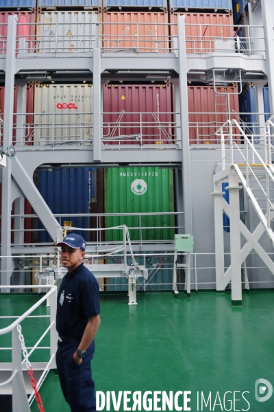 Inauguration du CMA CGM Antoine de Saint Exupéry