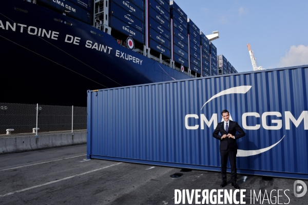 Inauguration du CMA CGM Antoine de Saint Exupéry
