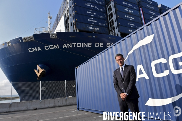 Inauguration du CMA CGM Antoine de Saint Exupéry