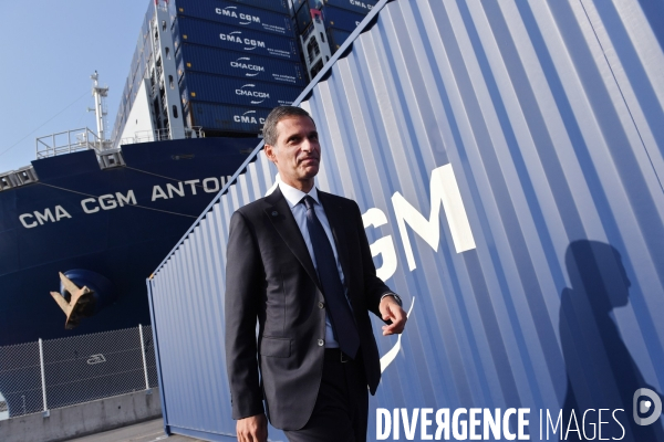 Inauguration du CMA CGM Antoine de Saint Exupéry