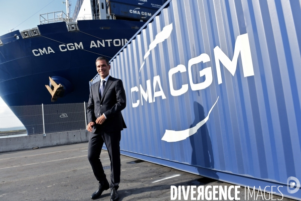 Inauguration du CMA CGM Antoine de Saint Exupéry