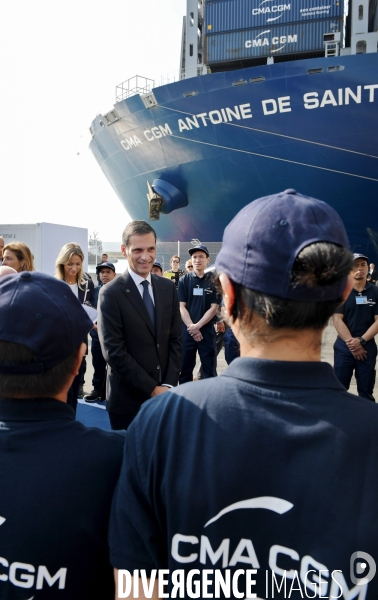 Inauguration du CMA CGM Antoine de Saint Exupéry