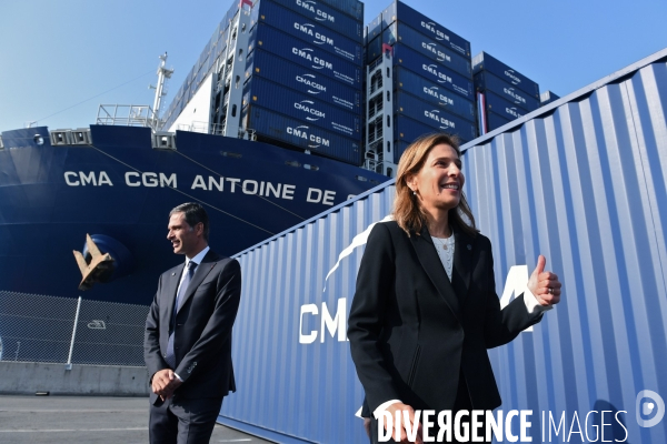 Inauguration du CMA CGM Antoine de Saint Exupéry