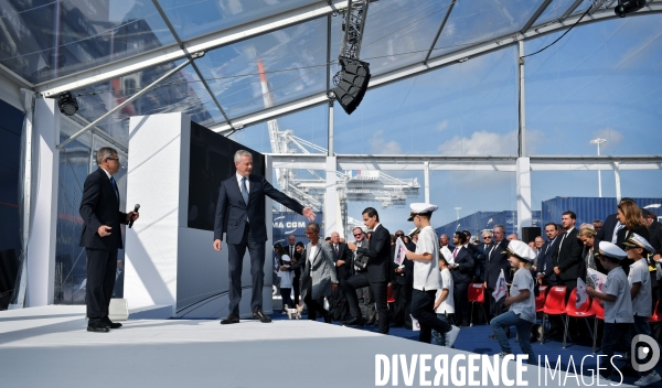 Inauguration du CMA CGM Antoine de Saint Exupéry