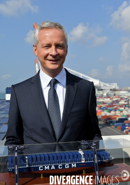 Inauguration du CMA CGM Antoine de Saint Exupéry