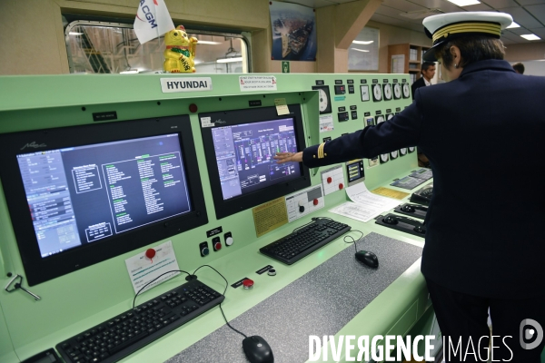 Inauguration du CMA CGM Antoine de Saint Exupéry