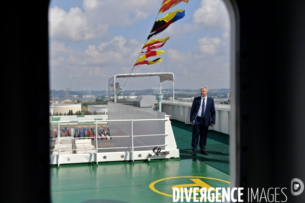 Inauguration du CMA CGM Antoine de Saint Exupéry