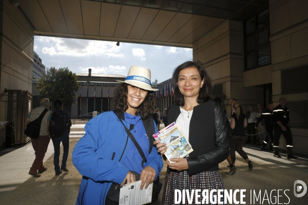 Delphine Gény-Stephann aux Journées du patrimoine à Bercy