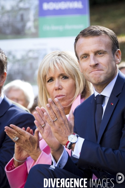 Emmanuel MACRON visite la villa Viardot à Bougival à l occasion des journées européennes du patrimoine