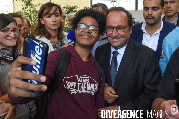 François Hollande à Cherbourg