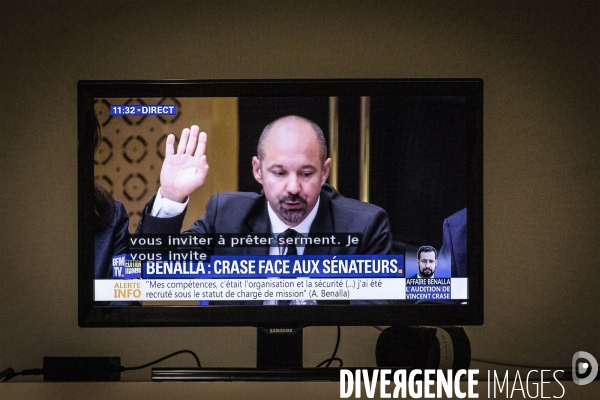 Audition d Alexandre Benalla au Sénat.