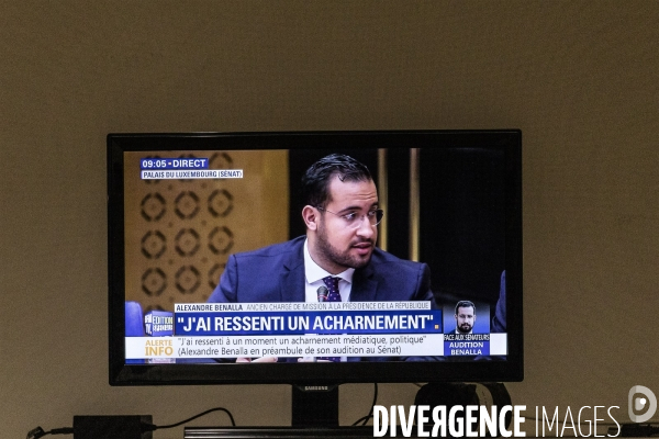 Audition d Alexandre Benalla au Sénat.