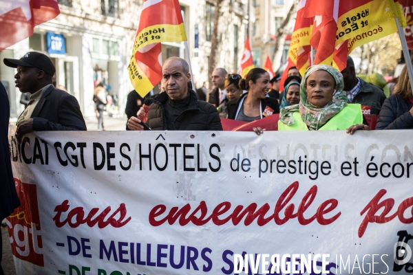 Manifestation hôtellerie pour dénoncer les conditions de travail