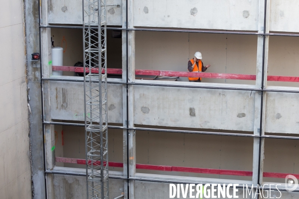 Chantier de construction à Paris