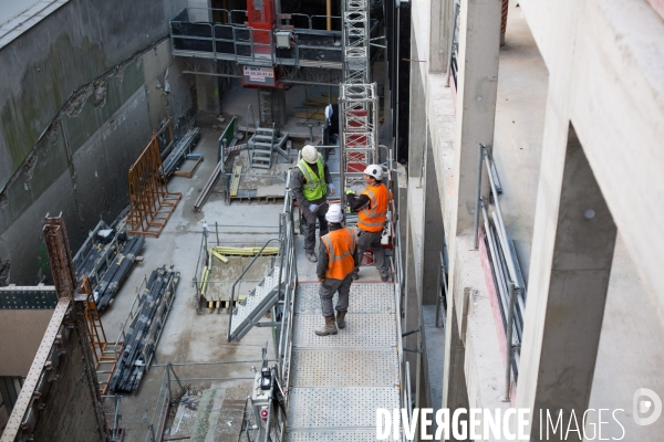 Chantier de construction à Paris