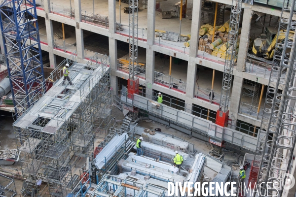 Chantier de construction à Paris