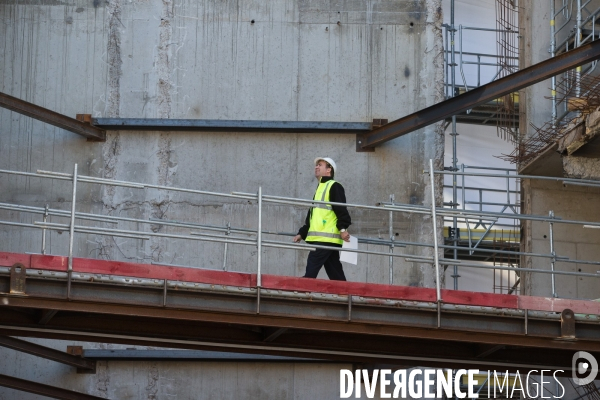 Chantier de construction à Paris