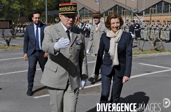 Déplacement de Florence Parly et Mounir Mahjoubi à la Direction interarmées des réseaux d infrastructure et des systèmes d information de la défense