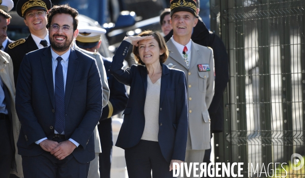 Déplacement de Florence Parly et Mounir Mahjoubi à la Direction interarmées des réseaux d infrastructure et des systèmes d information de la défense