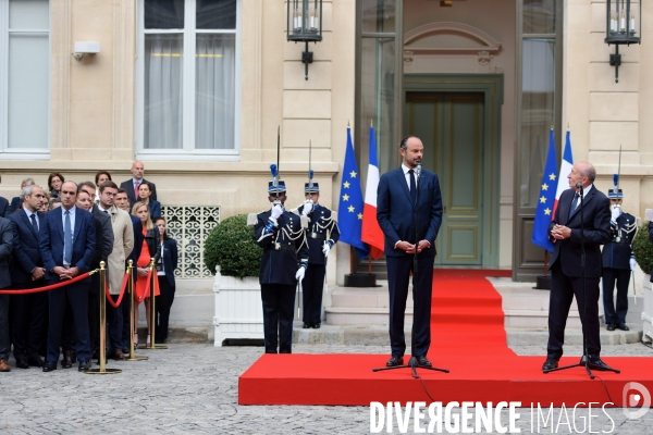 Passation de pouvoir entre Gérard Collomb et Édouard Philippe