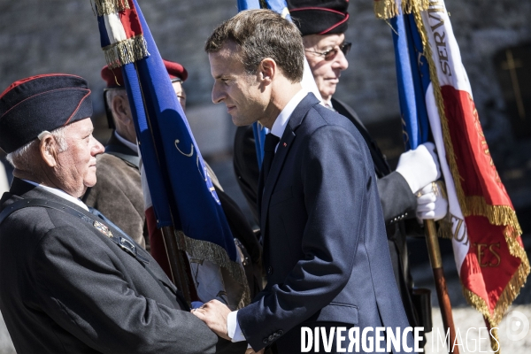 Emmanuel Macron à Colombey-les-Deux-Eglises