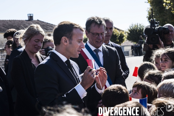 Emmanuel Macron à Colombey-les-Deux-Eglises