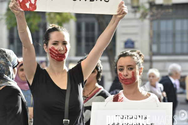 Rassemblement contre les violences faites aux femmes, à Paris