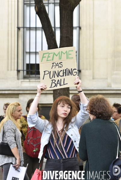 Rassemblement contre les violences faites aux femmes, à Paris