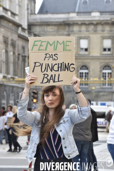 Rassemblement contre les violences faites aux femmes, à Paris