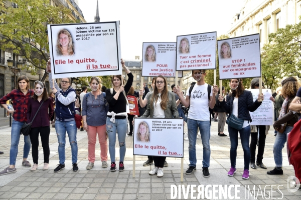 Rassemblement contre les violences faites aux femmes, à Paris