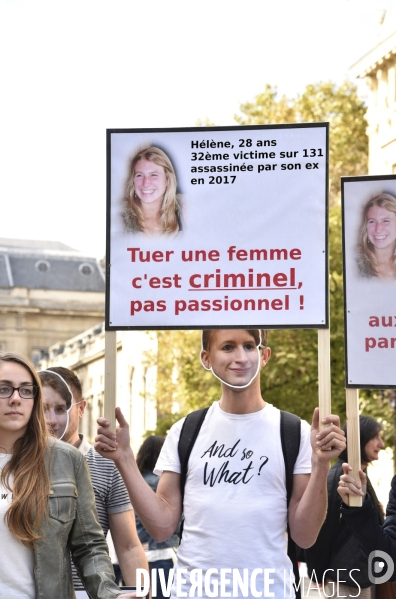 Rassemblement contre les violences faites aux femmes, à Paris