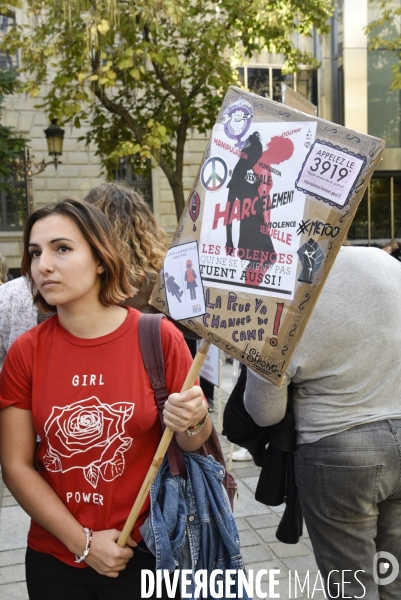 Rassemblement contre les violences faites aux femmes, à Paris
