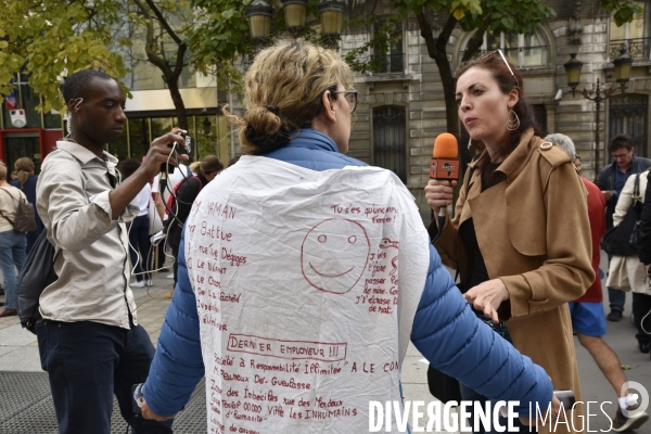 Rassemblement contre les violences faites aux femmes, à Paris