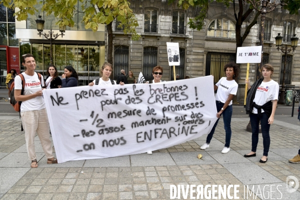 Rassemblement contre les violences faites aux femmes, à Paris