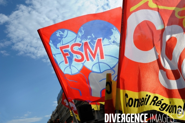 Marseille : Manifestation intersyndicale