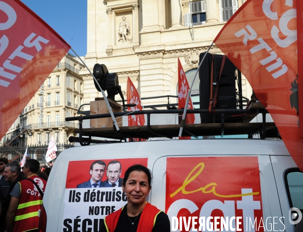 Marseille : Manifestation intersyndicale