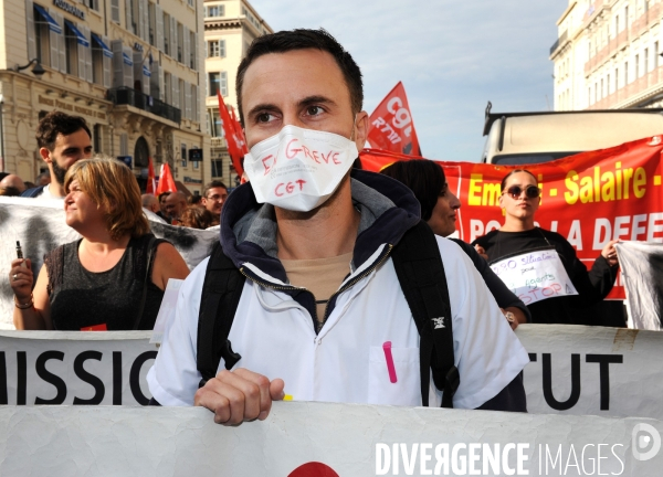 Marseille : Manifestation intersyndicale