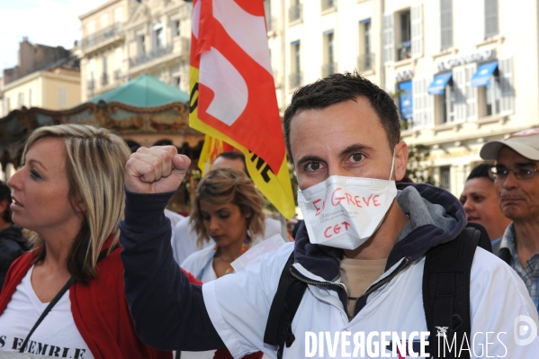 Marseille : Manifestation intersyndicale