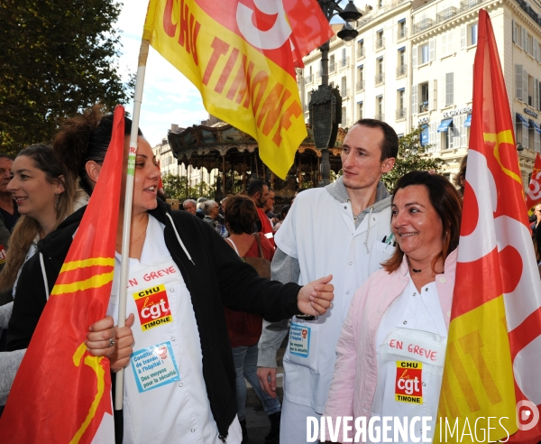 Marseille : Manifestation intersyndicale