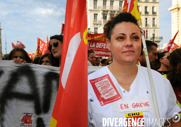 Marseille : Manifestation intersyndicale