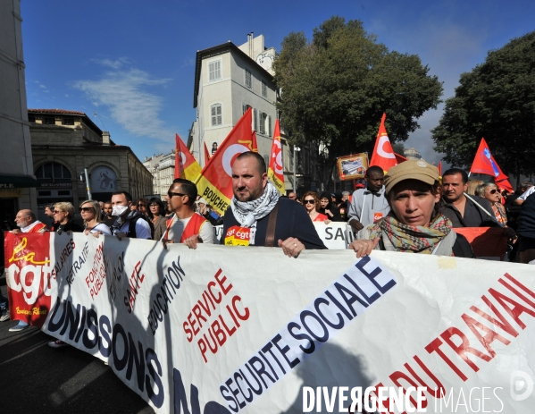 Marseille : Manifestation intersyndicale