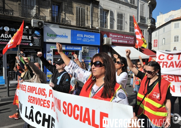 Marseille : Manifestation intersyndicale