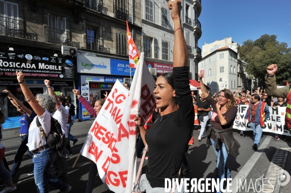 Marseille : Manifestation intersyndicale