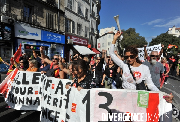 Marseille : Manifestation intersyndicale